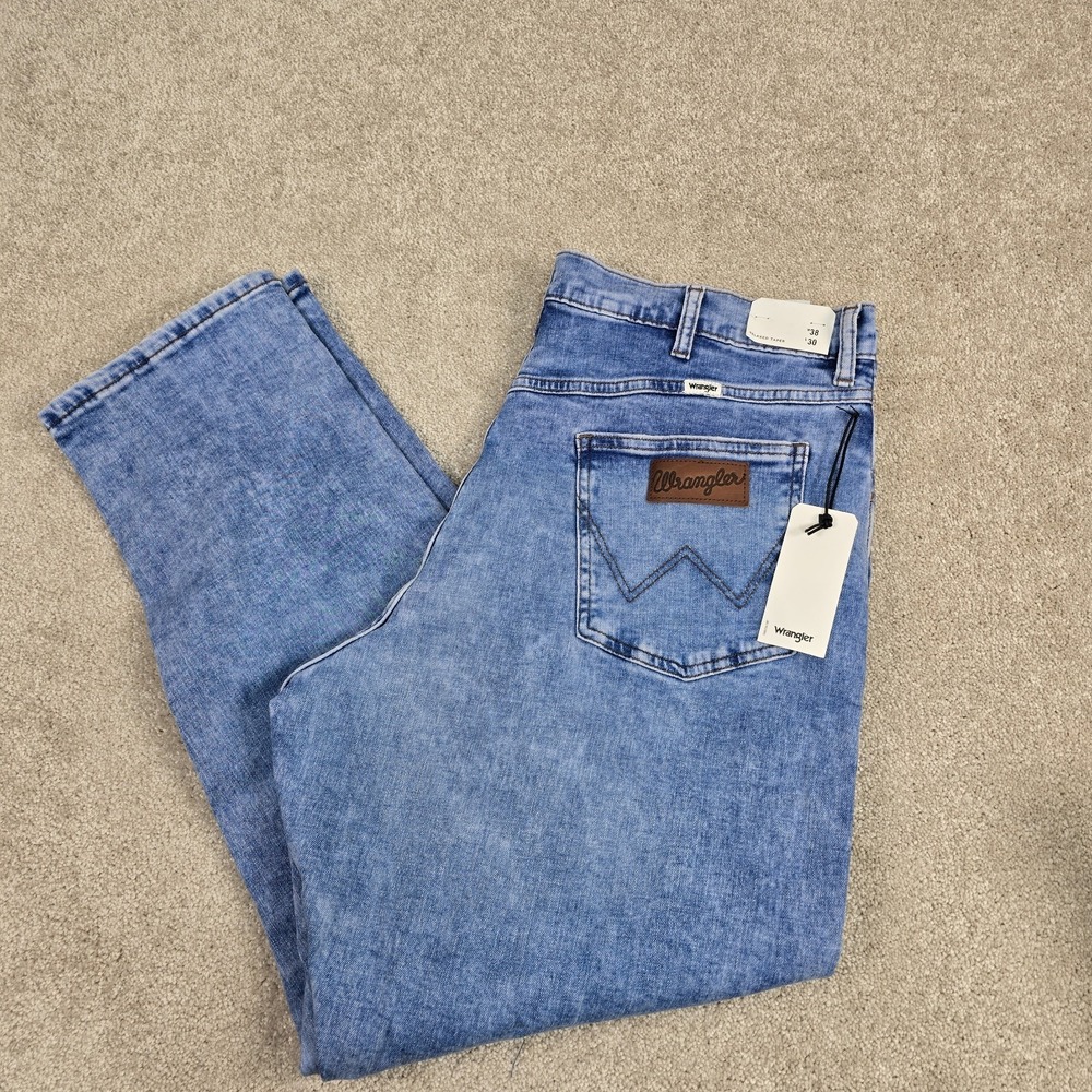 Wrangler Men's Relaxed Fit Taper Jean, Sundown 38W x 30L New Stretch